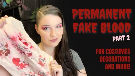 how to make fake blood clothes|how to make vampire blood.